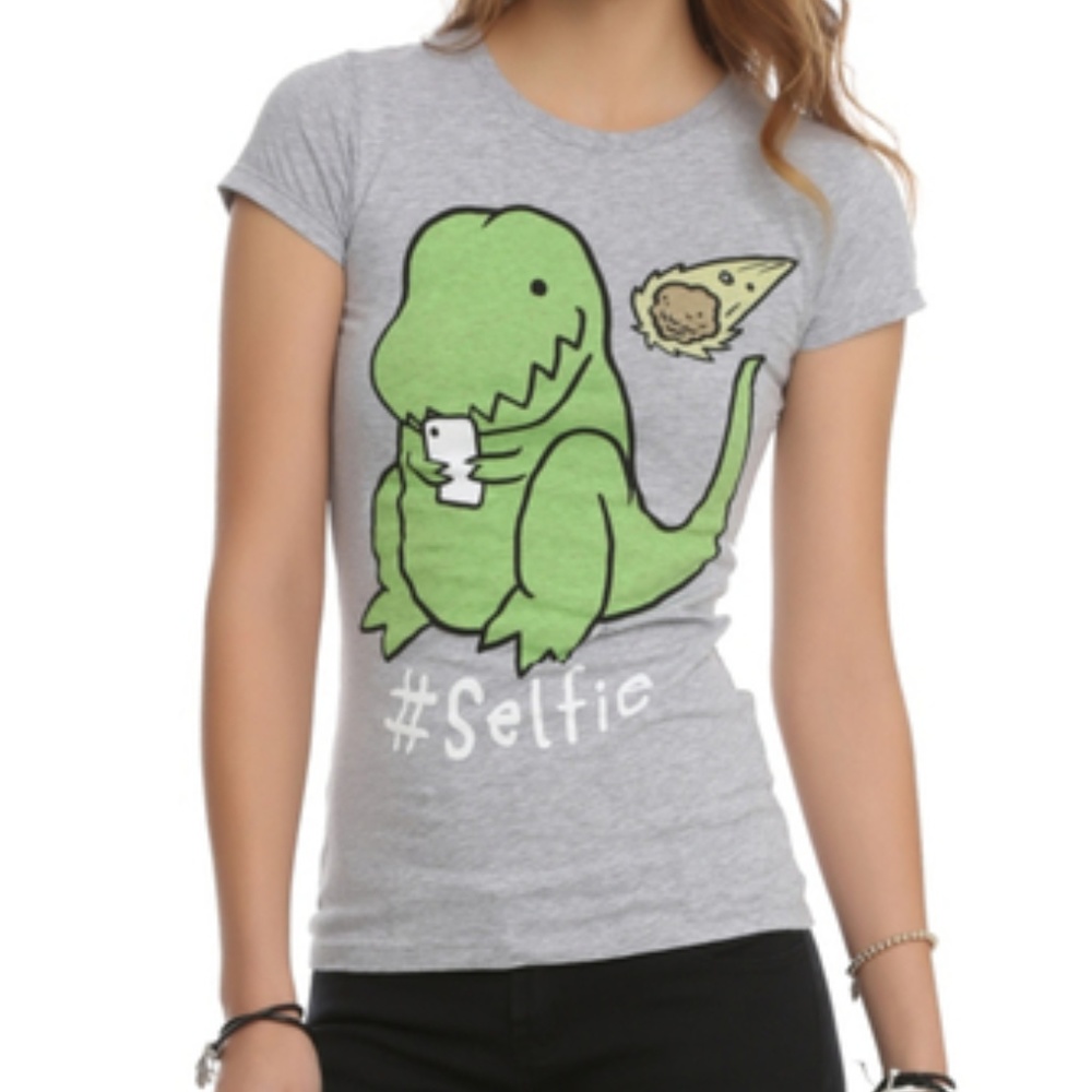 Black Matter goodie Selfie Dinosaur Tshirt S